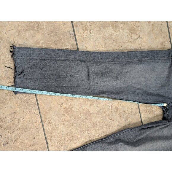 Mother Jeans The Pixie Dazzler Ankle Fray in Digging Up Dirt Gray Button Fly 28 - Picture 13 of 13